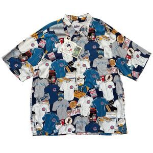 NWT Vintage Reyn Spooner Chicago Cubs Scenic Rayon Aloha Shirt XXL MLB Hawaiian